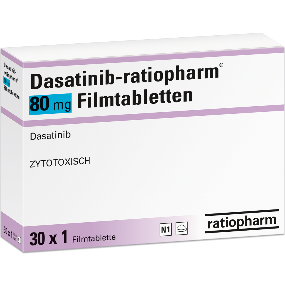 Dasatinib-ratiopharm® 80&nbsp;mg Filmtabletten